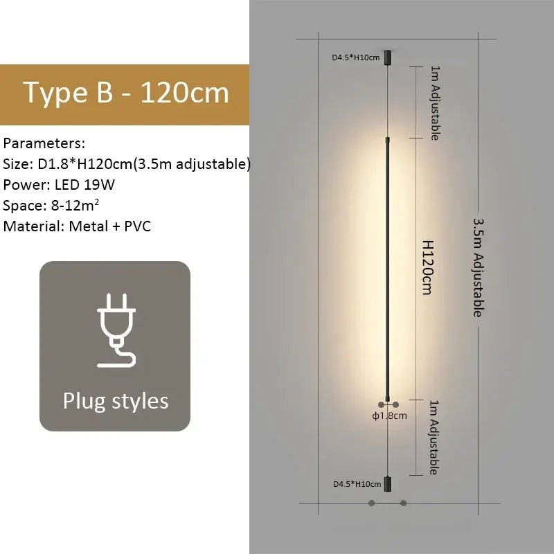 Modern minimalist black led pendant light for living room