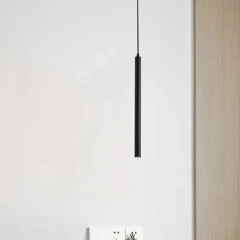 Minimalist black led pendant lights for dining room kitchen
