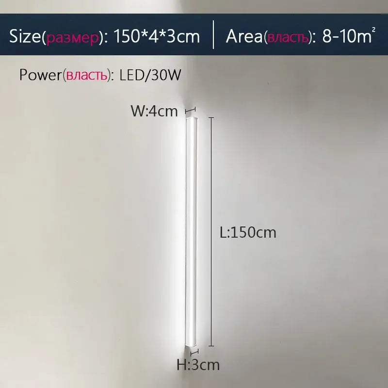 Modern minimalist black led wall lamp for bedroom ambient lighting