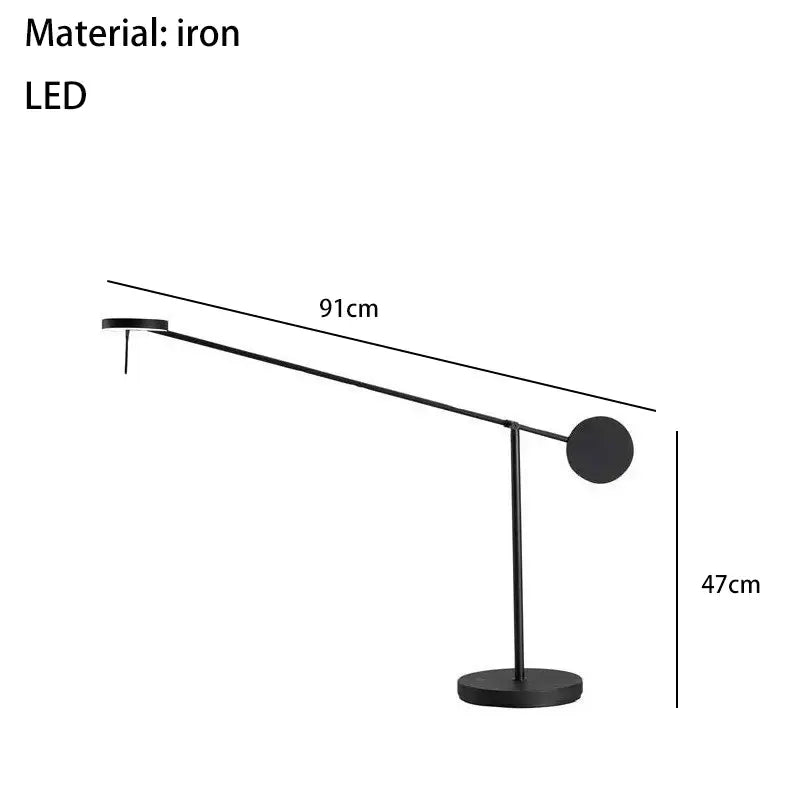 Minimalist black led wall reading light for bedroom