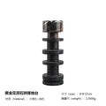 Modern black terrazzo & brown marble candle holder dining room decor