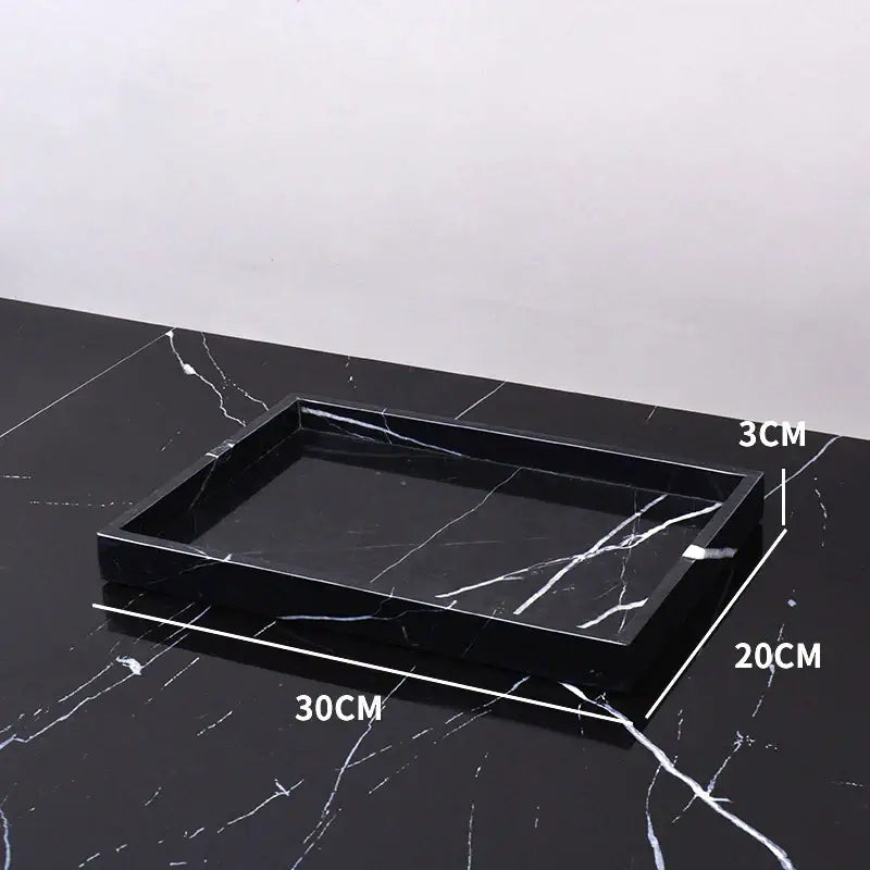 Black marquina marble bathroom set with gold handles