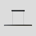 Modern black linear led pendant – kitchen island light