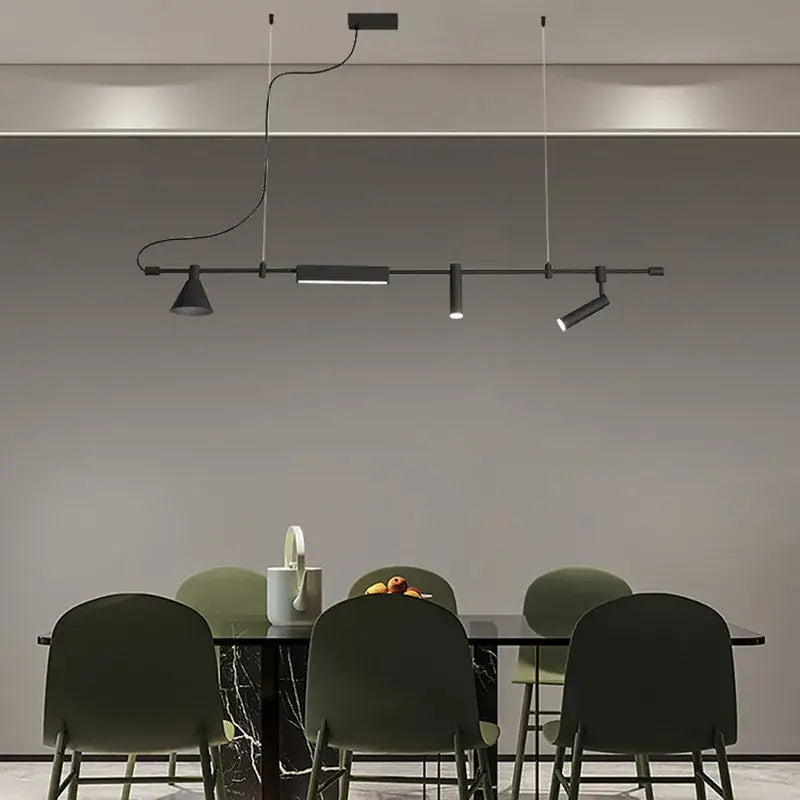 Decorbites black nordic designer chandelier dining room spotlight light