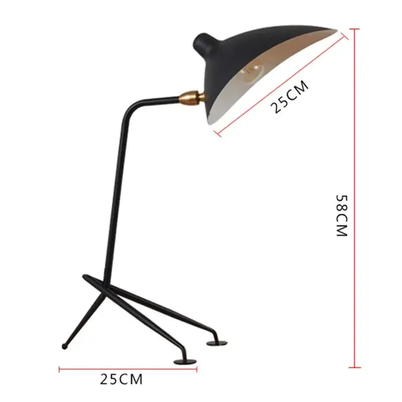 Decorbites black nordic floor lamp with 3 adjustable arms living room