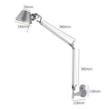 Decorbites black silver rotatable wall light for study office
