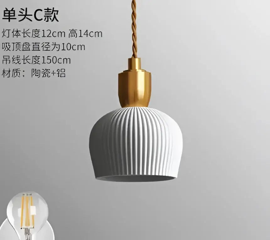 Decorbites blue glass pendant light with black lace for bedroom