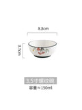 Floral white bone china rice noodles bowl and plate set dining room
