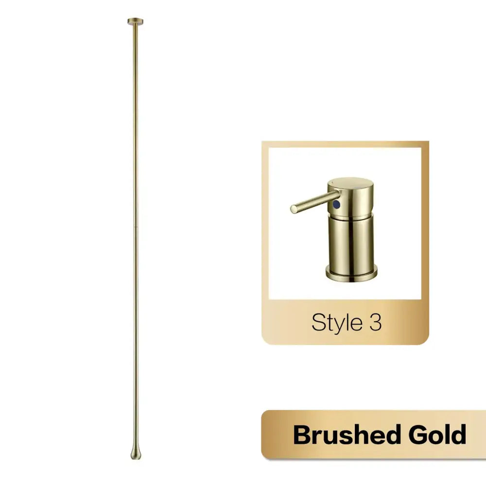 Modern brass black single handle faucet bathroom pendant light
