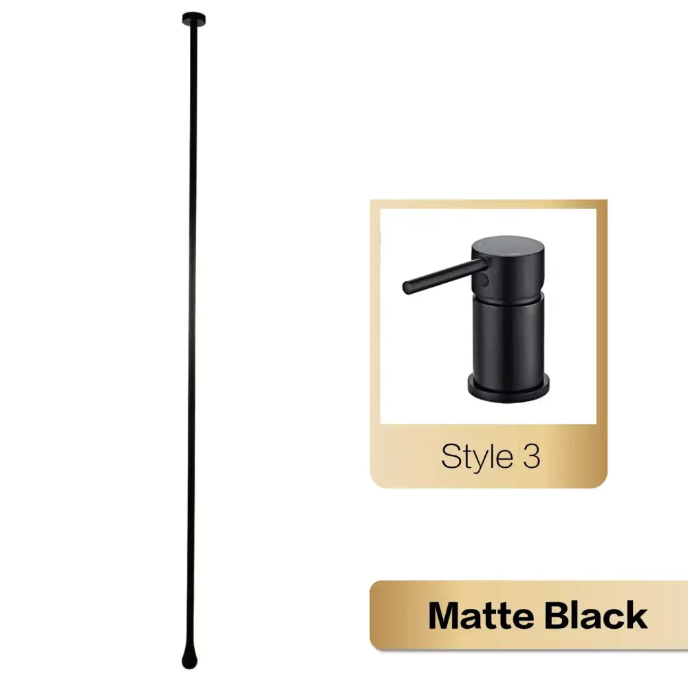 Modern brass black single handle faucet bathroom pendant light