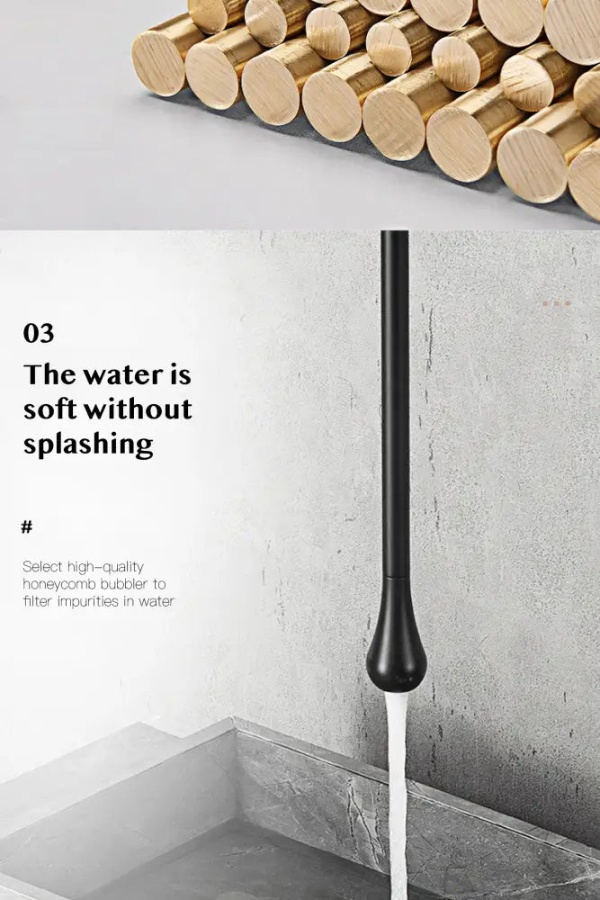 Modern brass black single handle faucet bathroom pendant light