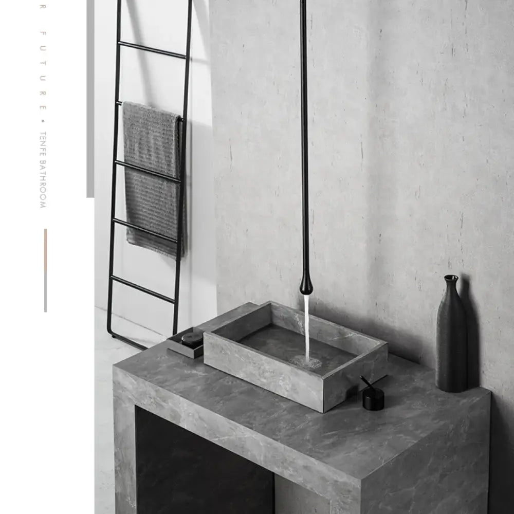 Modern brass black single handle faucet bathroom pendant light