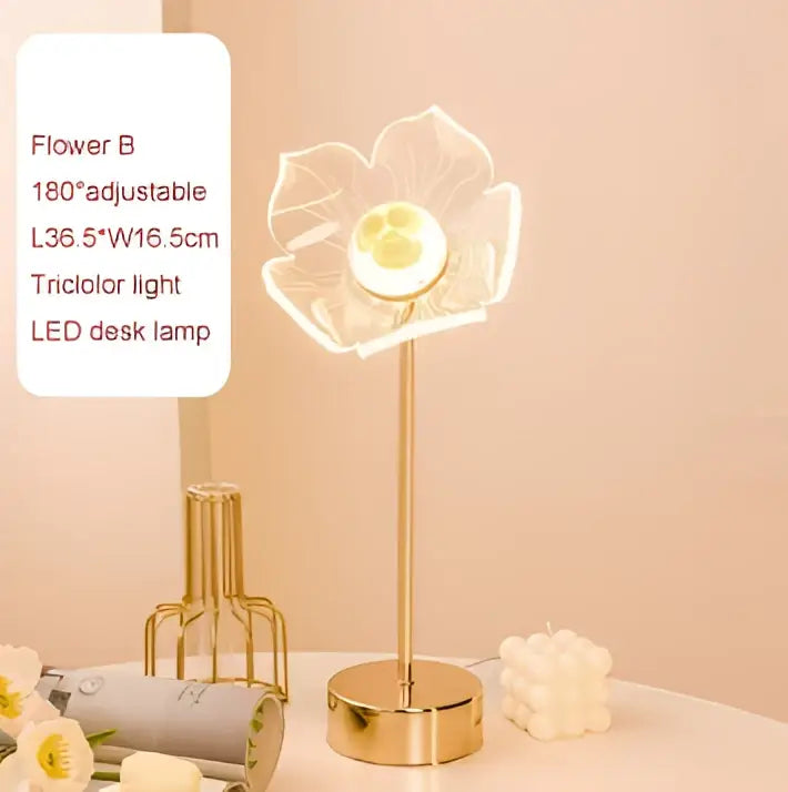 Decorbites butterfly gold acrylic led desk lamp for living room