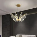 Decorbites butterfly led chandelier gold pendant light for bedroom