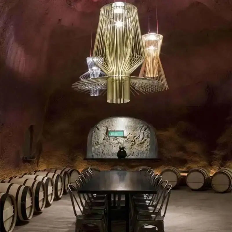 Decorbites cage industrial pendant lights – kitchen dining room wireframe