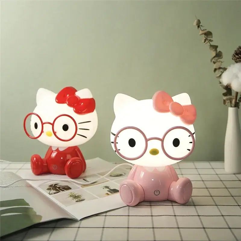 Decorbites cartoon animal led night light red & pink bedroom lamp