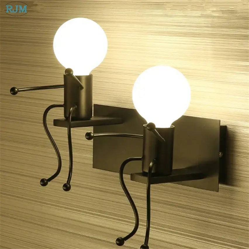 Decorbites cartoon children iron wall lamps for bedroom decor