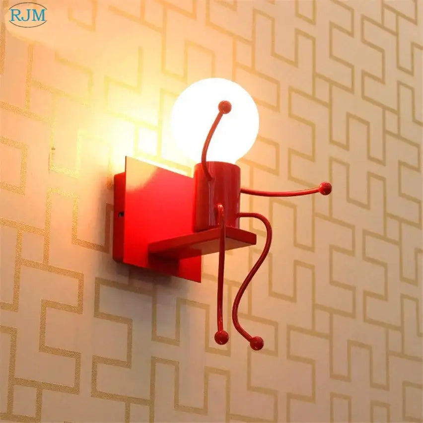 Decorbites cartoon children iron wall lamps for bedroom decor