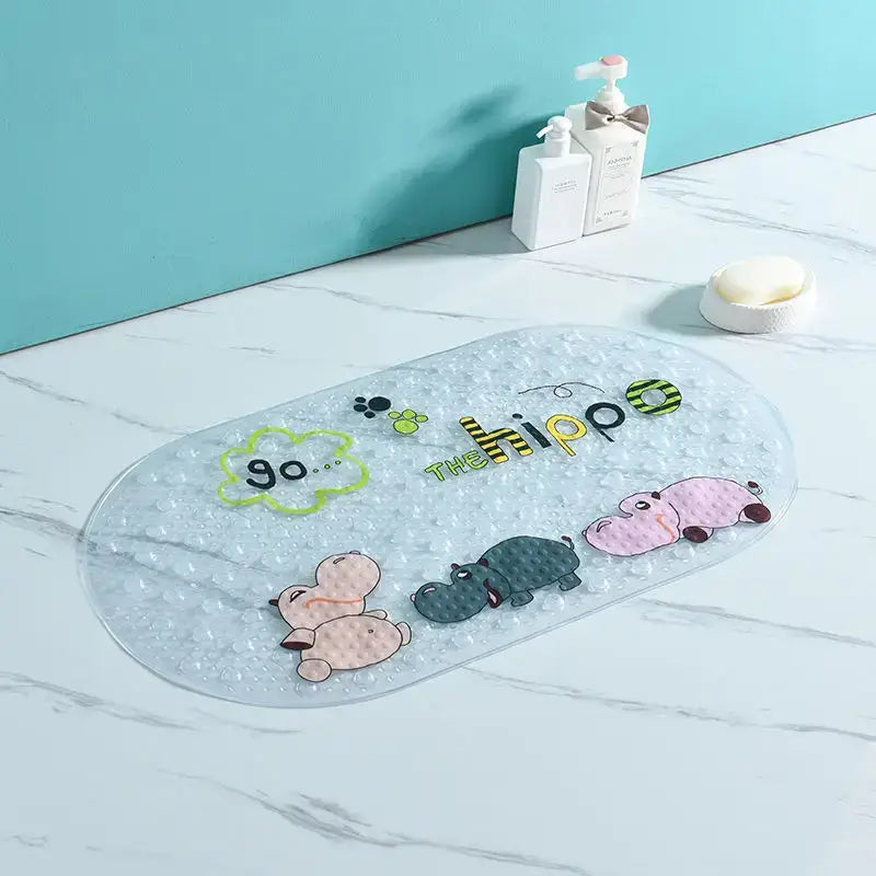 Decorbites cartoon non-slip sea creature bathroom mat for children
