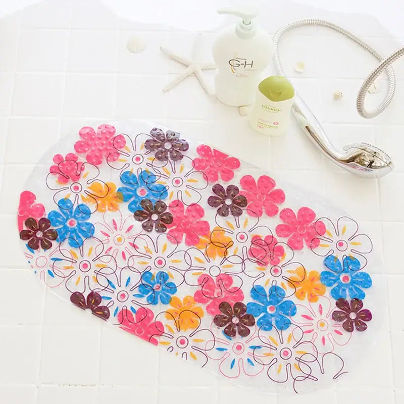 Decorbites cartoon non-slip sea creature bathroom mat for children