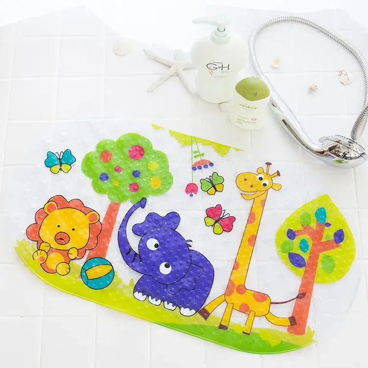 Decorbites cartoon non-slip sea creature bathroom mat for children