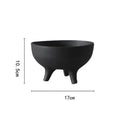 Modern white ceramic flower pot with tripod stand living room decor