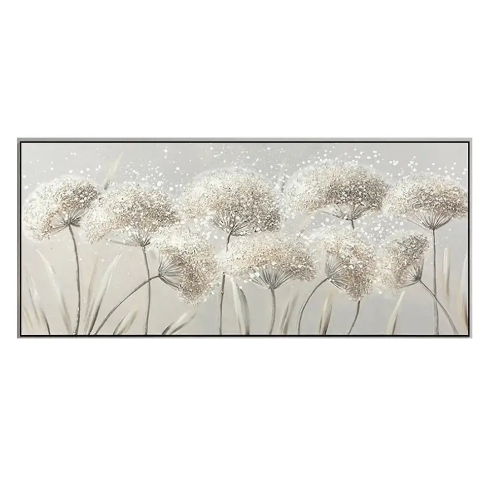 Modern pink cherry blossom canvas art living room framed painting