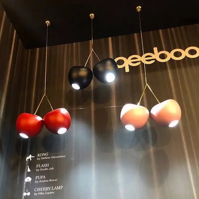 Modern cherry pendant lamp dining room hanging light