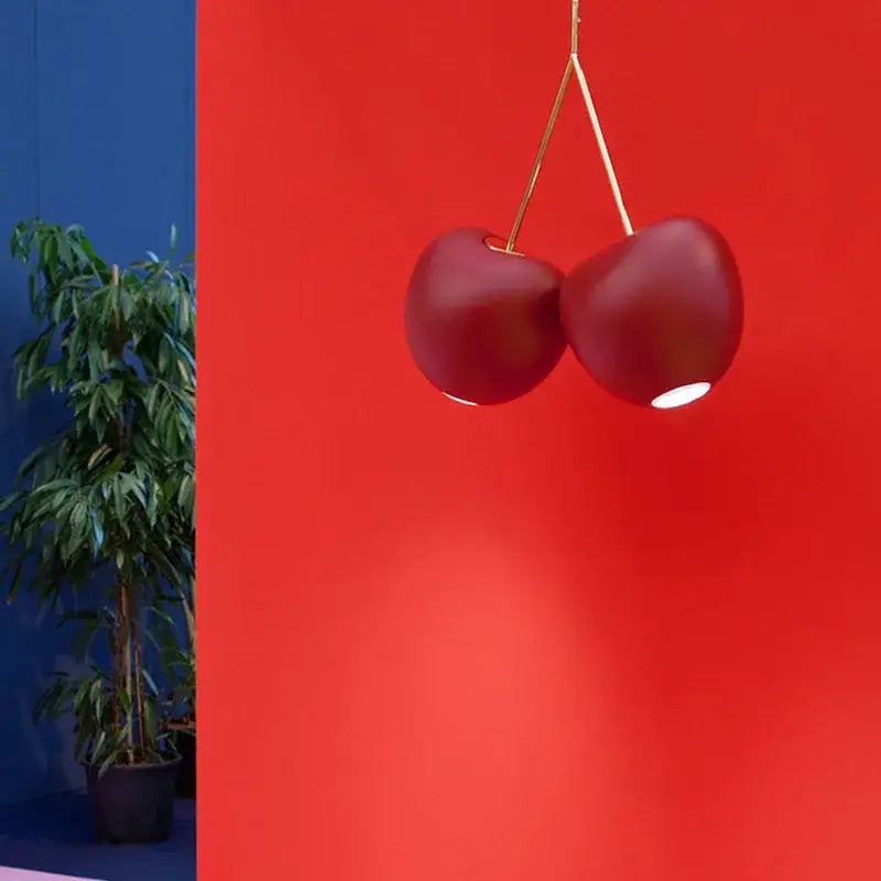 Modern cherry pendant lamp dining room hanging light
