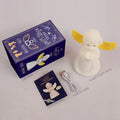 Cherub white and yellow rgb night light bedroom angel lamp