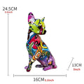 Graffiti chihuahua splash color art statue living room decor