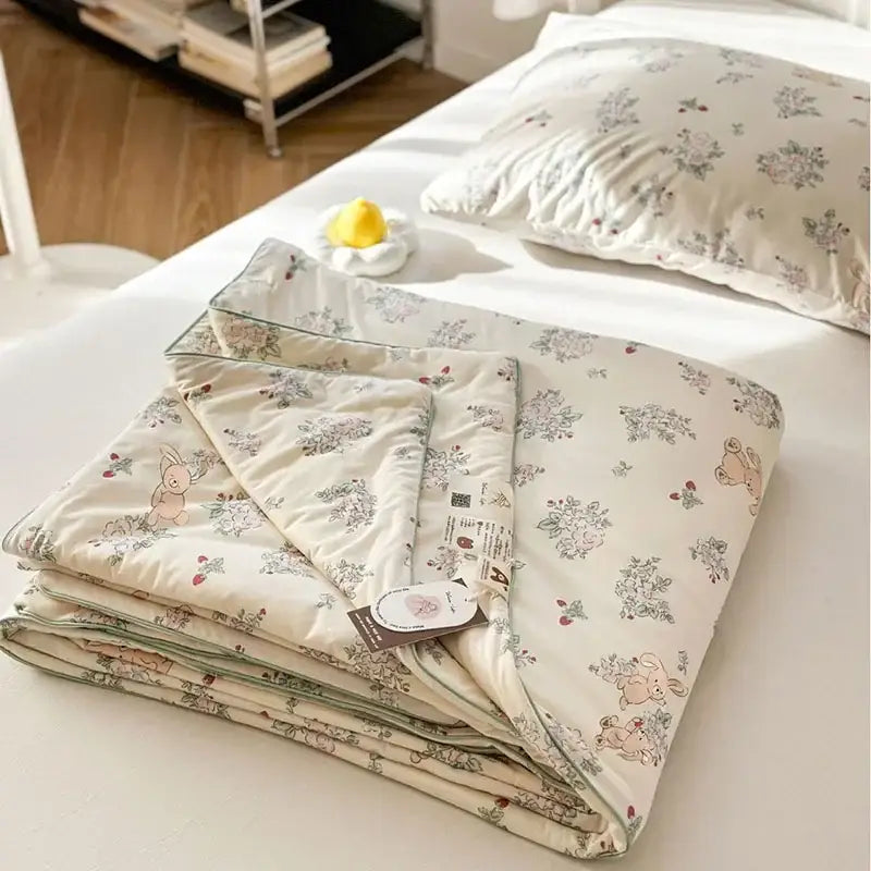 Pastel decorbites children cartoon summer cooling quilt bedroom blanket