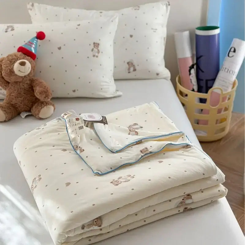 Pastel decorbites children cartoon summer cooling quilt bedroom blanket