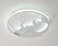 Moon and star white led ceiling lamp for nursery bedroom