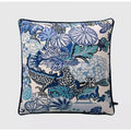 Sage green city landscape velvet pillow cover bedroom decor