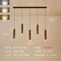 Chinese modern art bamboo pendant light dining room golden leaf leaf