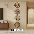 Ceramic floral bird chinese painting hanging mural porch door decor