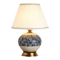 Chinese black ceramic copper table lamp for living room bedroom