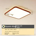 Chinese style red peach wood led ceiling lamp for bedroom