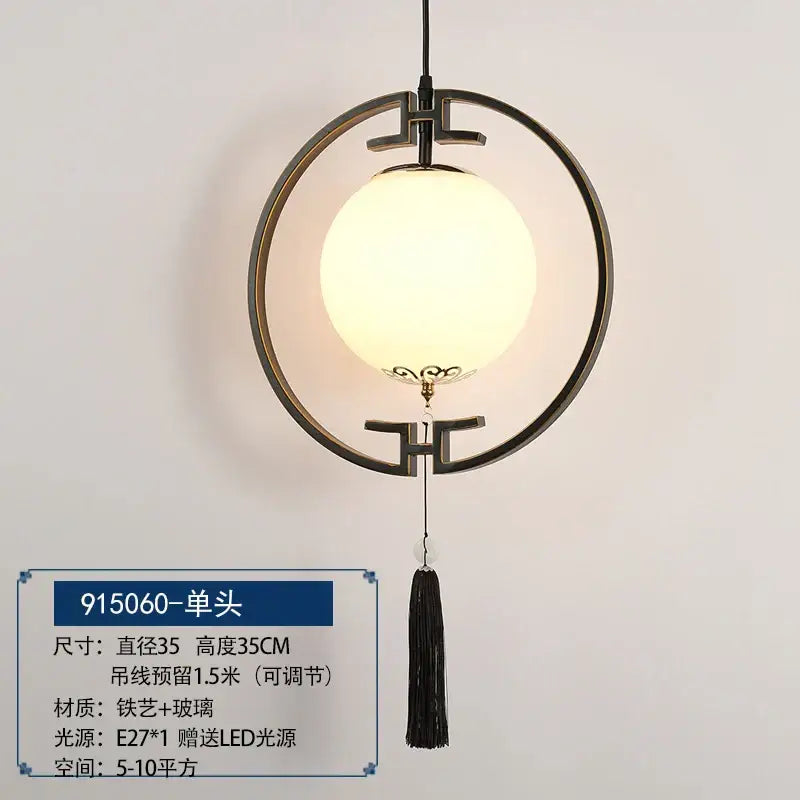 Decorbites chinoiserie retro 4 light black chandelier dining room
