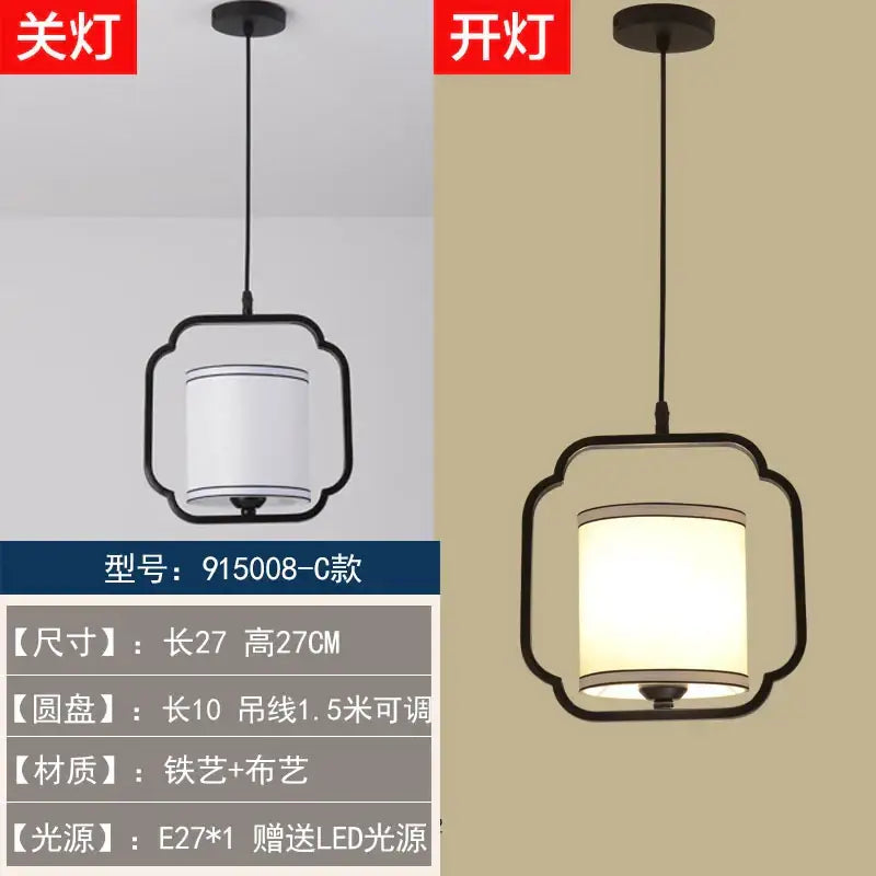 Decorbites chinoiserie retro 4 light black chandelier dining room