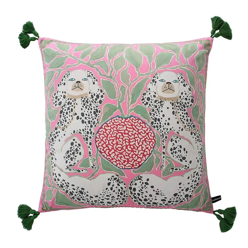 Chinoiserie zebra & peonies cushion cover living room decor