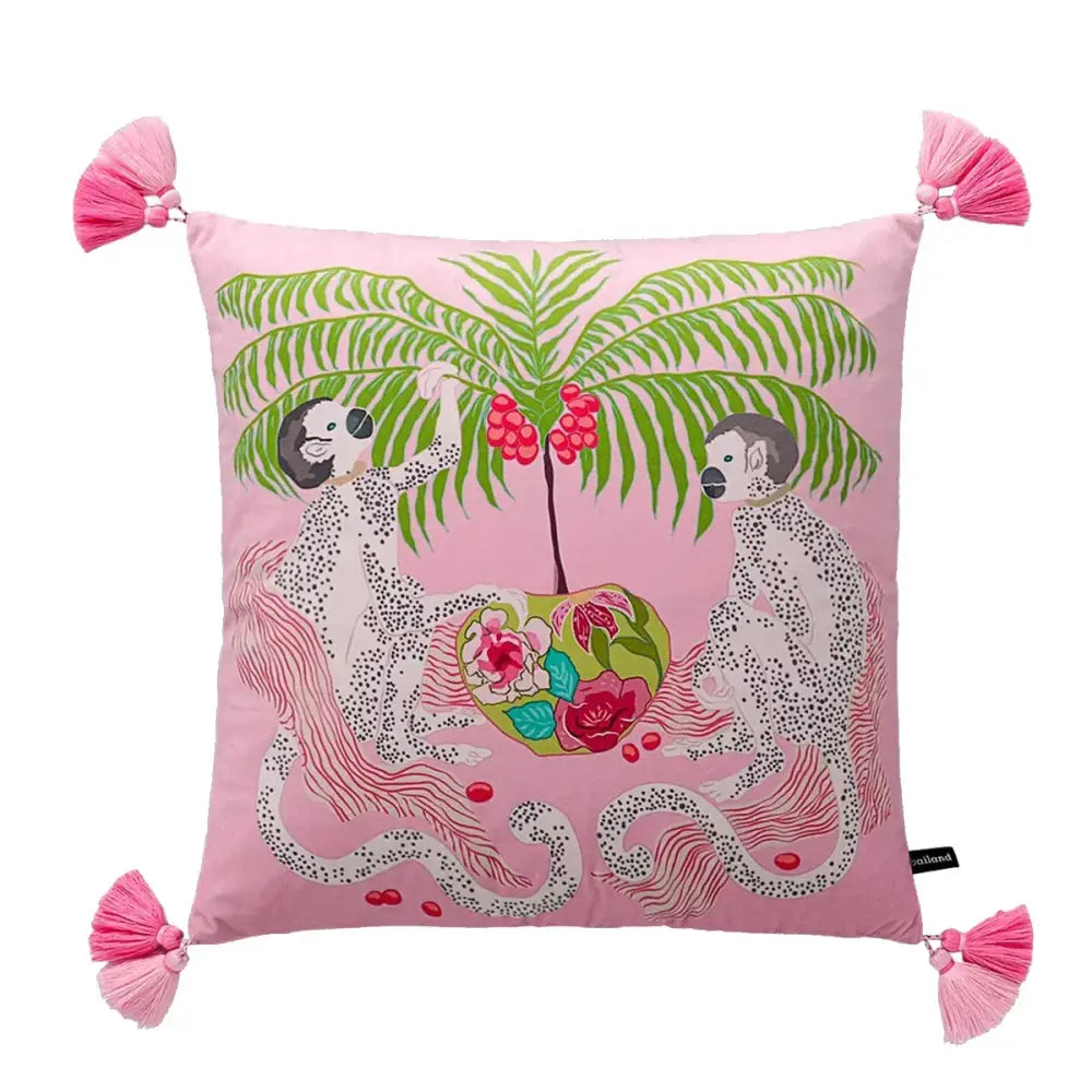 Chinoiserie zebra & peonies cushion cover living room decor
