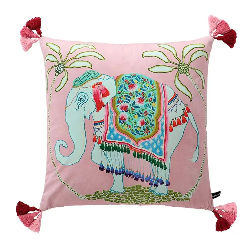 Chinoiserie zebra & peonies cushion cover living room decor