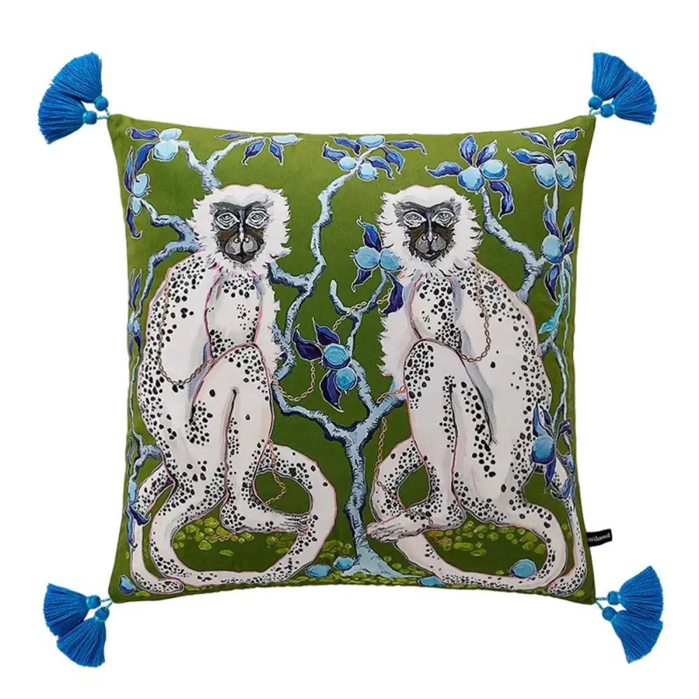 Chinoiserie zebra & peonies cushion cover living room decor