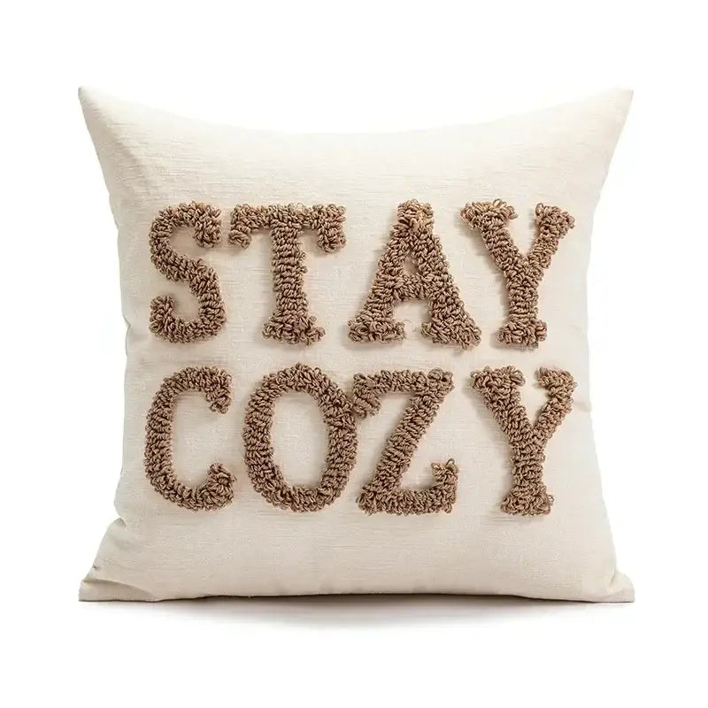 Hand knitted red & white christmas candy cushions living room decor