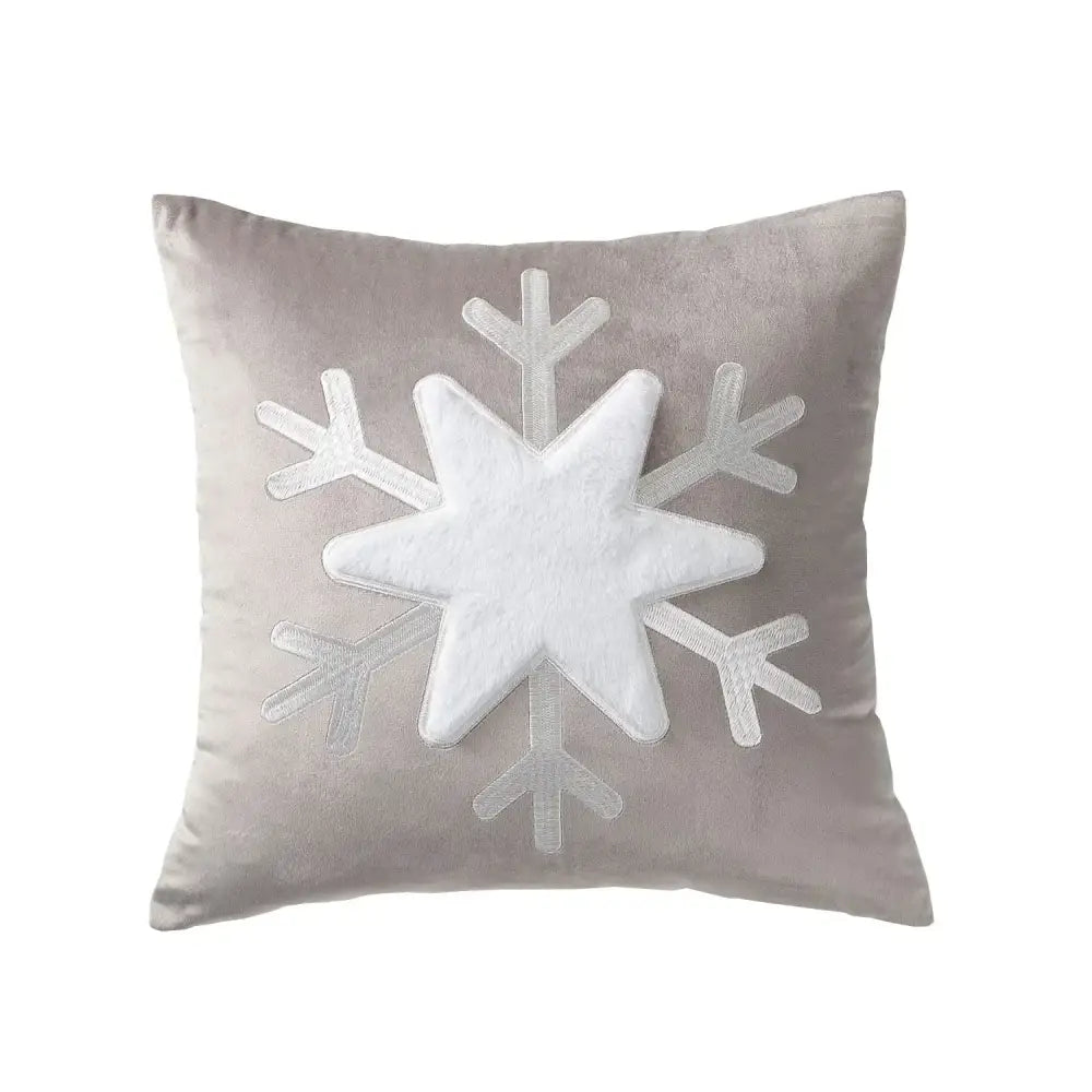 Christmas jacquard tree and snowflake pillow cover – living room decor