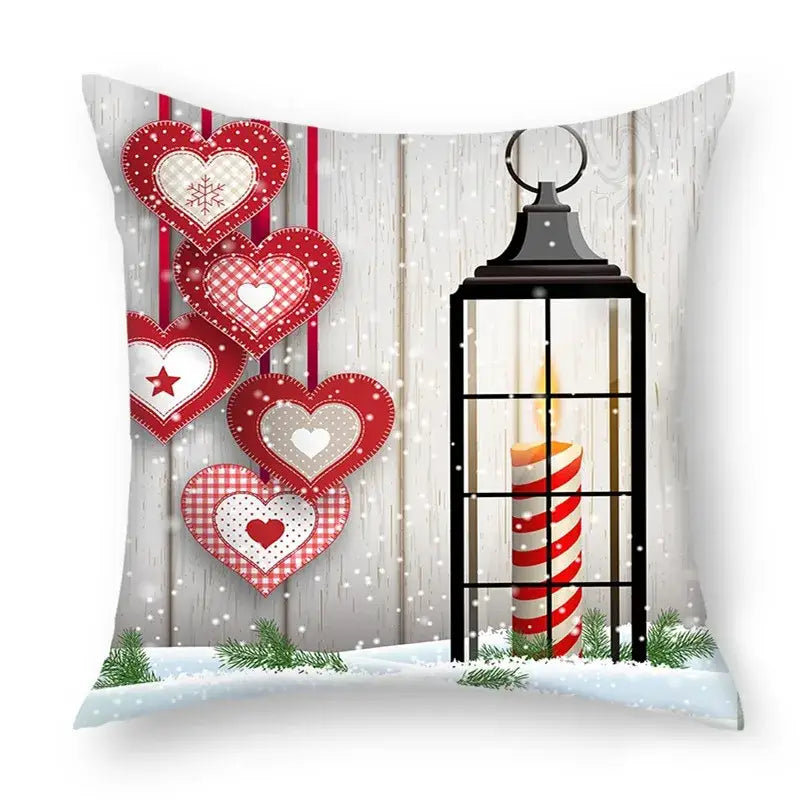 Green christmas nordic sofa pillowcase living room cushion cover