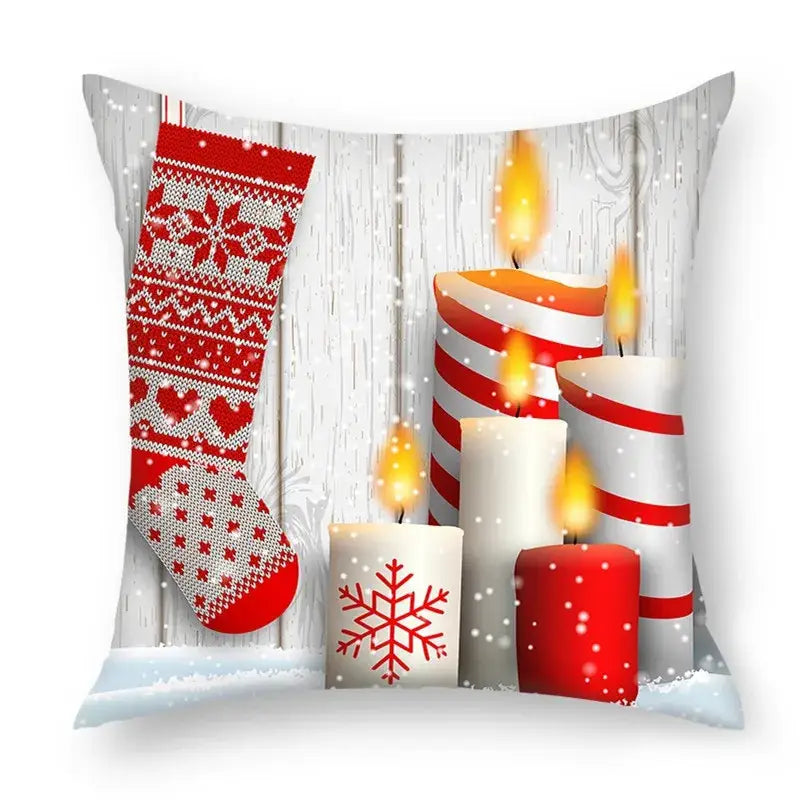 Green christmas nordic sofa pillowcase living room cushion cover