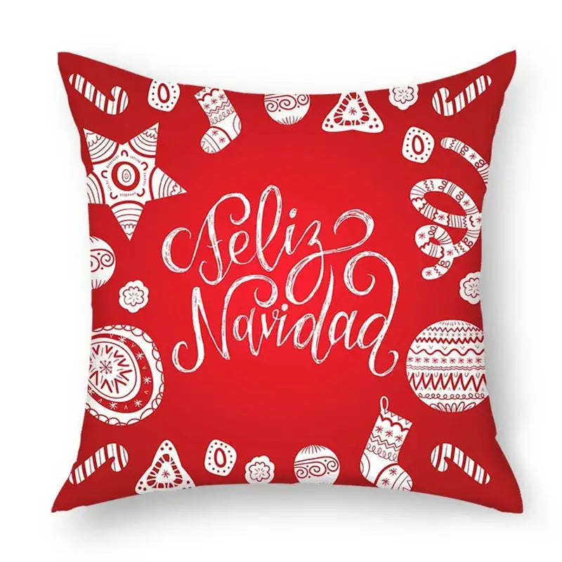 Green christmas nordic sofa pillowcase living room cushion cover